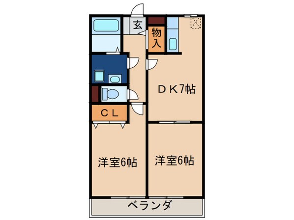 トレゾール野面の物件間取画像